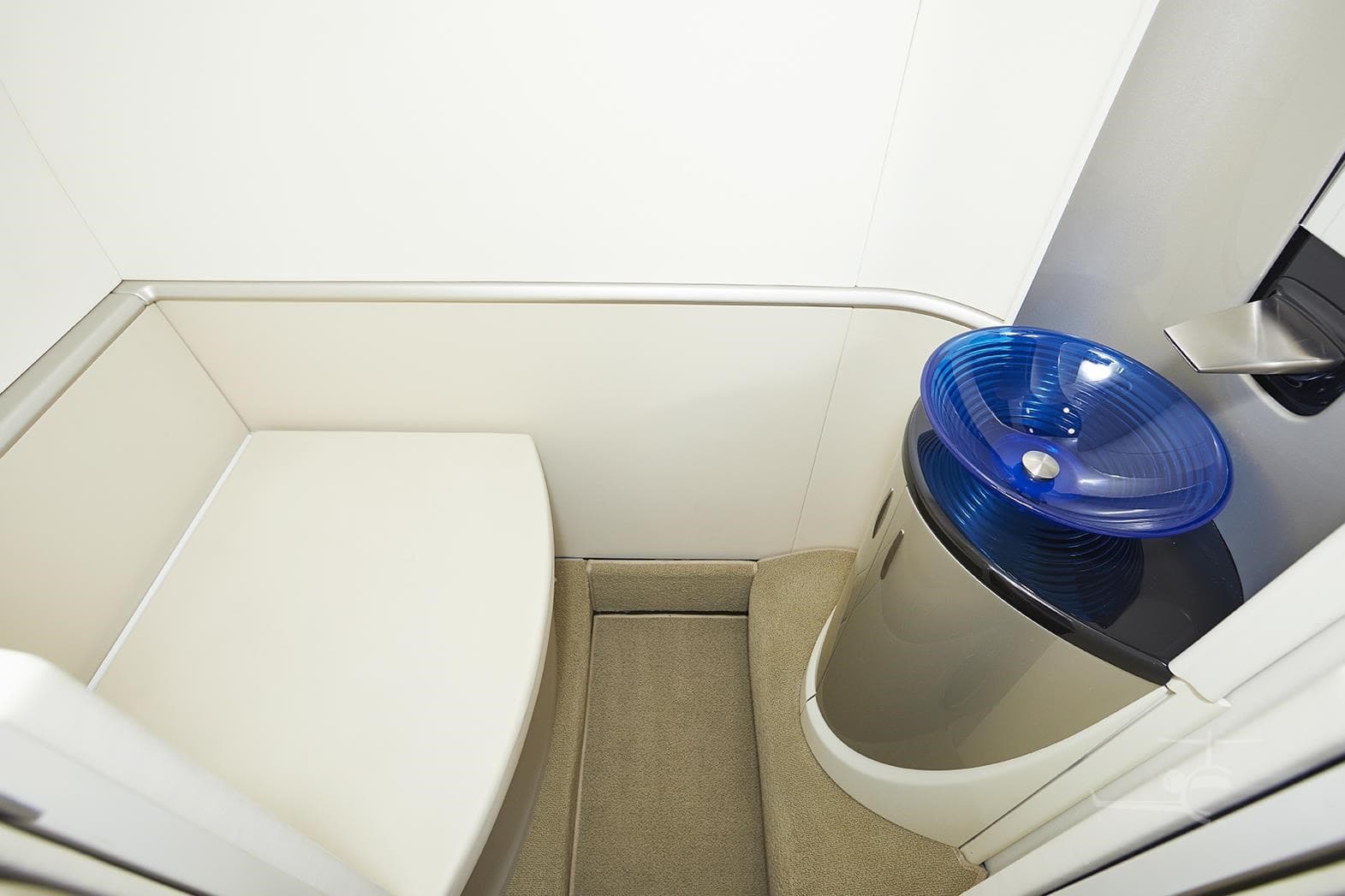 Private lavatory aboard the HondaJet